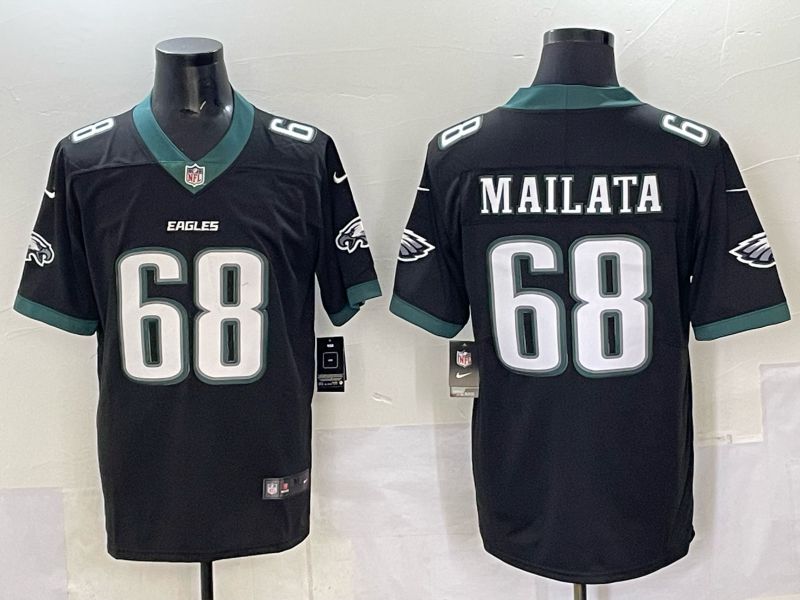 Men Philadelphia Eagles #68 Mailata Black Nike 2025 Limited NFL Jersey 001->boston red sox->MLB Jersey